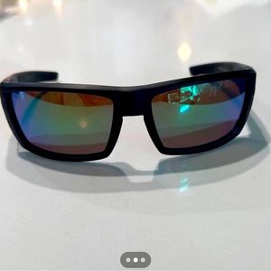 Costa Del Mar Rafael Sunglasses Matte Olive Teak Polarized Green Mirror